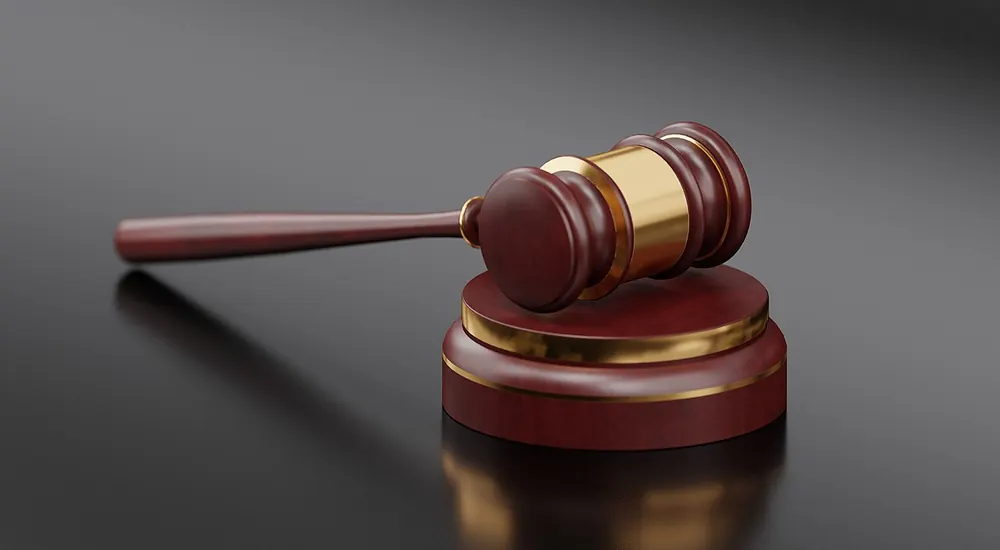 3D render of a wooden gavel